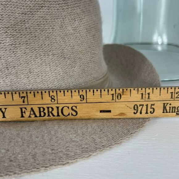 Anna & Ava Hat Womens Beige Knit Wool Blend Floppy Panama One Size - Picture 11 of 11